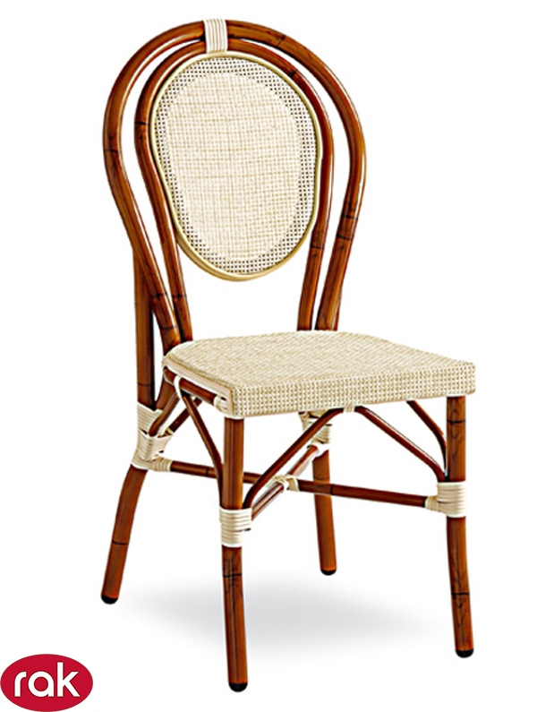 SILLA BISTRO ALU TEXTILYNE BEIGE